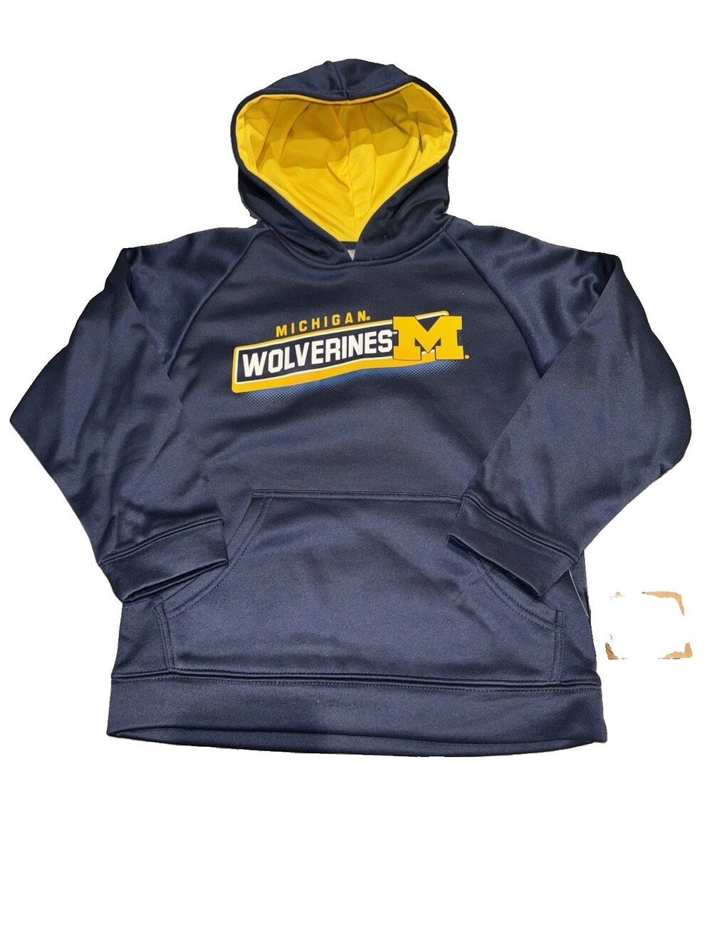 NWT Michigan Wolverines Youth S 6/7 Hoodie Navy Maize Rivalry Threads 91